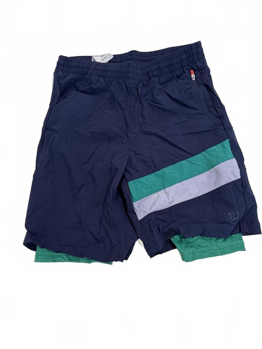 Wilson Green Woven Track Shorts - Boys Large